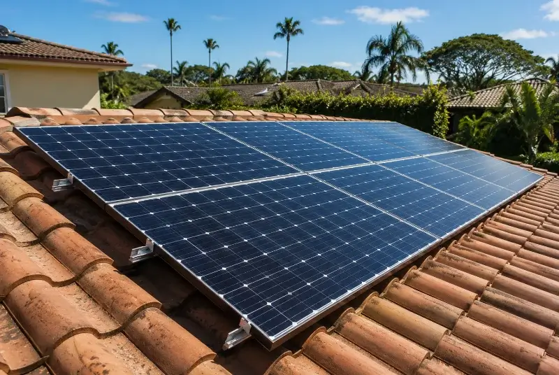 Installation de panneaux solaires à Sainte-Marie-de-Gosse